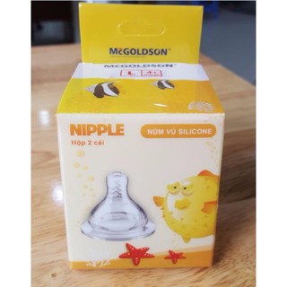 Núm vú cổ rộng silicon McGoldson Hộp 2 cái