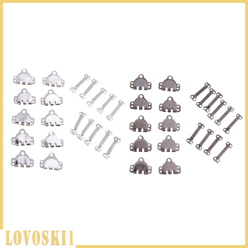 [LOVOSKI1]10 Sets Metal Sewing Hook &amp; Bar Skirts Trousers Fasteners DIY Crafts Silver