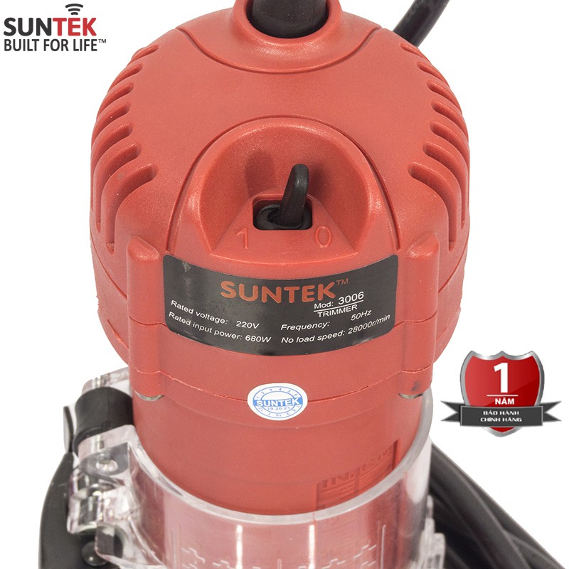 Máy Phay Gỗ SUNTEK 3006 680W - Công nghệ Đức chính xác, bền bỉ - Hàng Chính Hãng - Bảo hành 1 năm