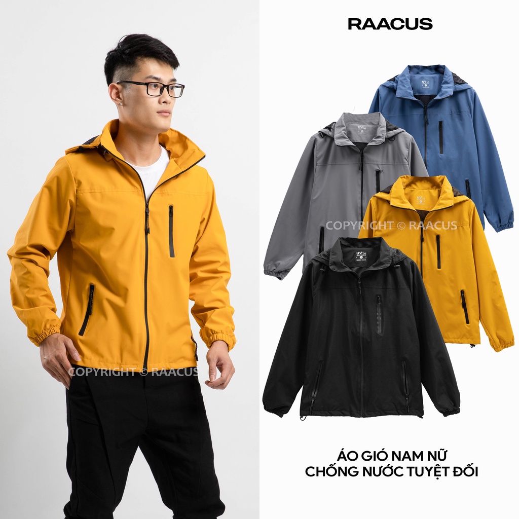 Áo gió nam nữ RaacusStore 2 lớp chống nước, áo khoác gió nam nữ thể thao form rộng-A738