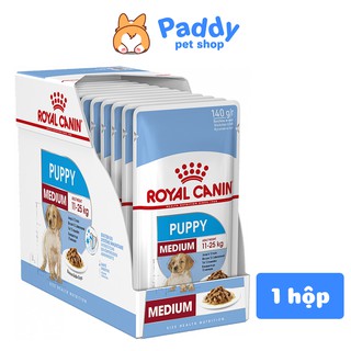 Pate Cho Chó Royal Canin Medium Puppy 140g - Hộp 10 Gói