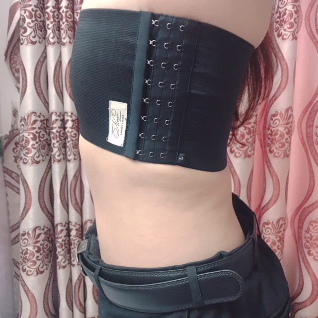 Bản Nịt Ngực Tomboy Gen Thun Không Viền Khóa Cài Hông Ngang 15cm Thể Thao Định Hình Cố Định Vòng 1 Bigsize Nguyễn Nguyên