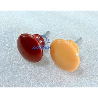 Núm tủ nhựa tròn siêu rẻ (tặng kèm ốc vít) - Combo 10 cái