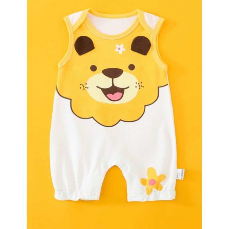 bodysuit 3 lỗ đùi cotton cho bé trai/gái