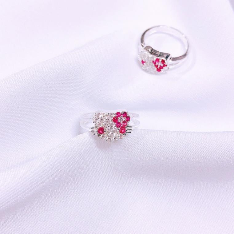 Nhẫn trẻ em mèo hello kitty- Nhẫn bạc ta_,BẠC KIM HƯNG