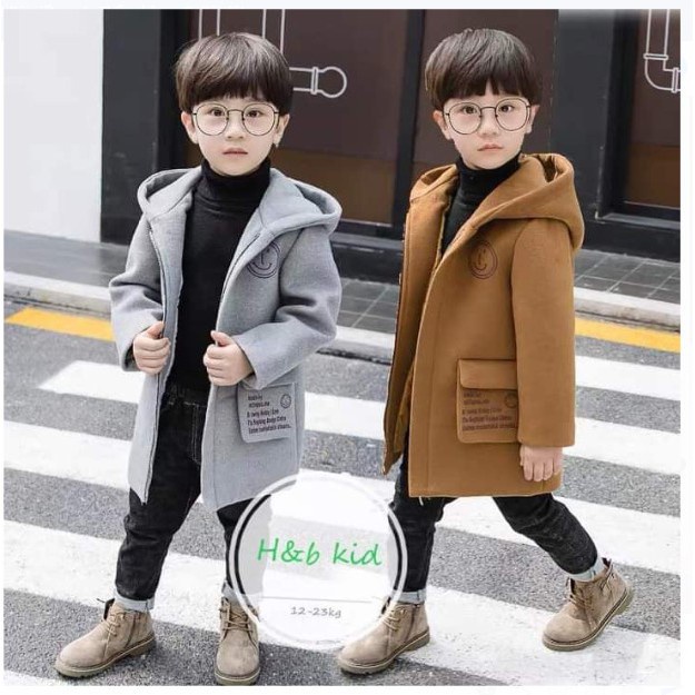 Áo khoác bé trai Áo dạ bé trai nam mặc thu đông ấm áp hàng đẹp giá tận xưởng - HÀNG MỚI VỀ