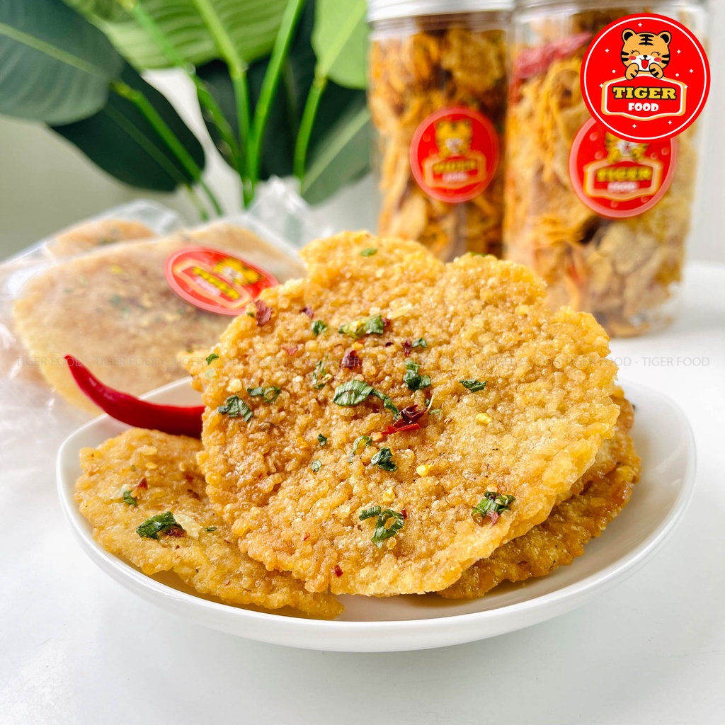 Combo 5 gói cơm cháy mắm hành (3 miếng) chiên giòn siêu ngon TIGER FOOD Ăn vặt Sài Gòn