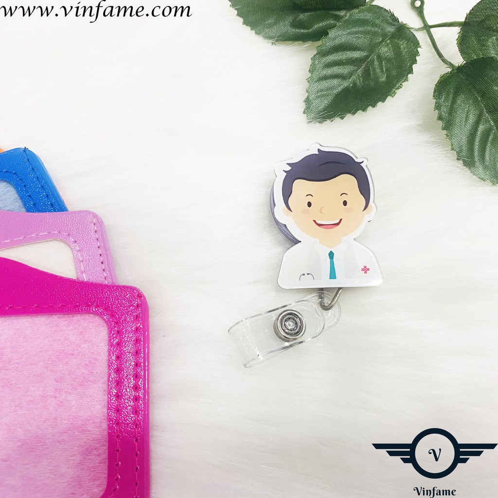 YoYo Bảng tên bác sĩ - Kẹp thẻ đeo bảng tên Bác sĩ, Điều Dưỡng, Dược sỹ