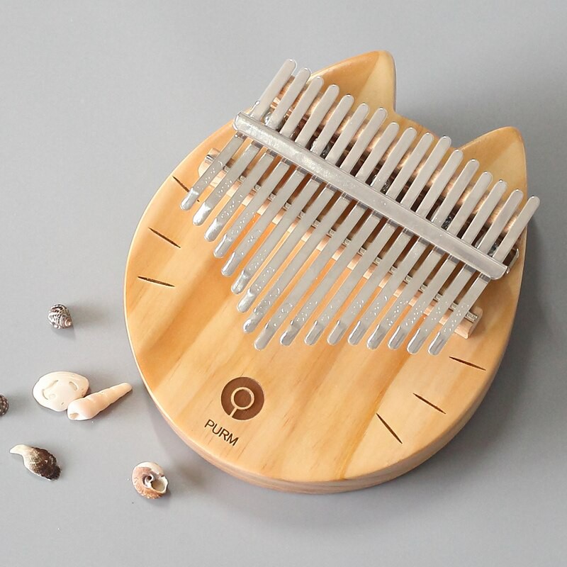 Đàn Kalimba 17 Phím Bằng Gỗ Hình Mèo Dễ Thương