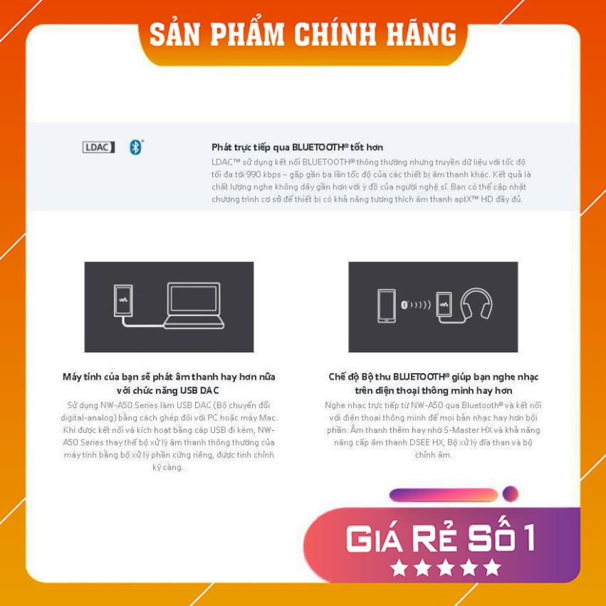 Máy Nghe Nhạc Sony Walkman NW-A55 |Chính Hãng Sony Việt Nam| Bảo Hành 12 Tháng Toàn Quốc