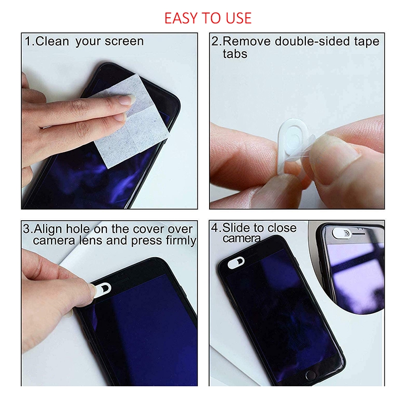 Set 6 Nắp Trượt Webcam Siêu Mỏng Cho Điện Thoại / Máy Tính Bảng / Laptop