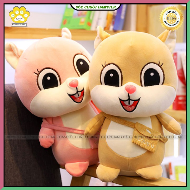 Gấu bông sóc chuột hamster siêu dễ thương