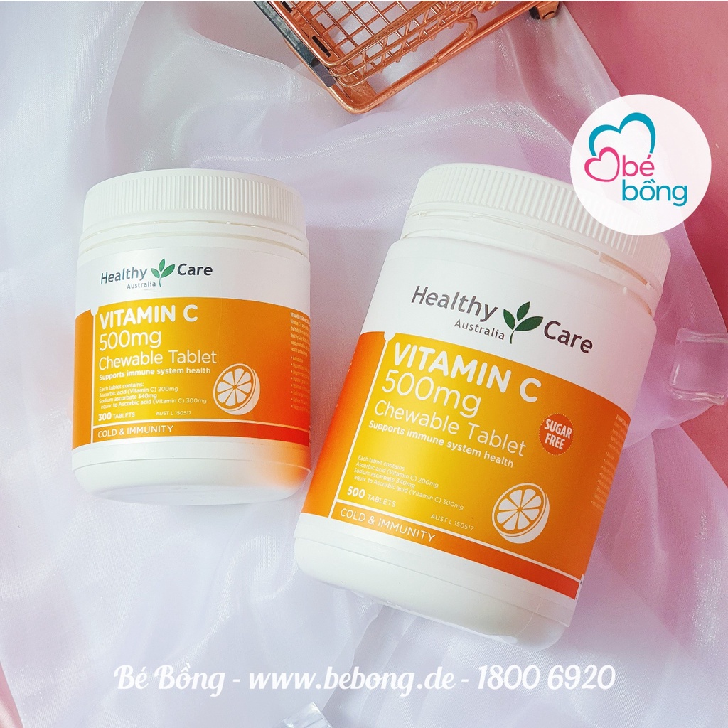 Vitamin C Healthycare 500mg cho cả gia đình