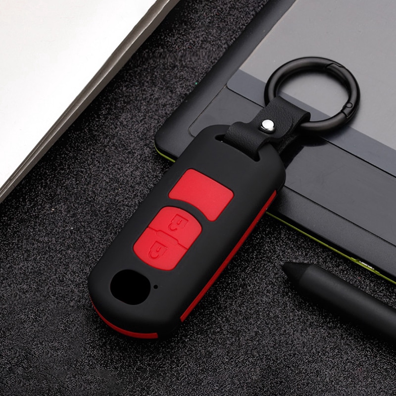 Mazda Car Key Cover ABS Silicone Car Remote Key Case Fob Cover For Mazda 2 3 6 Atenza Axela CX3 CX3 CX5 CX5 CX 5 CX7 CX8 CX9 MX5 keychain