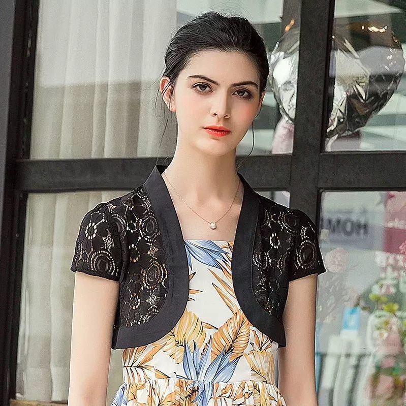 [Aishang Xinh Đẹp] Áo Khoác Cardigan Mỏng Chống Nắng Dáng Ngắn Viền Ren Thời Trang Xuân Hè Cho Nữ