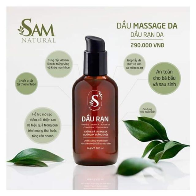 DẦU TRỊ RẠN DA Sam Natural