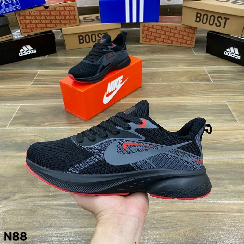 Giày sneaker nk pegasus cao cấp full đen cá tính (tặng box)