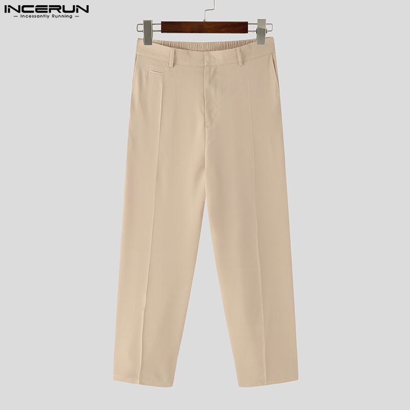 Quần dài INCERUN màu sắc đơn giản thời trang cho nam