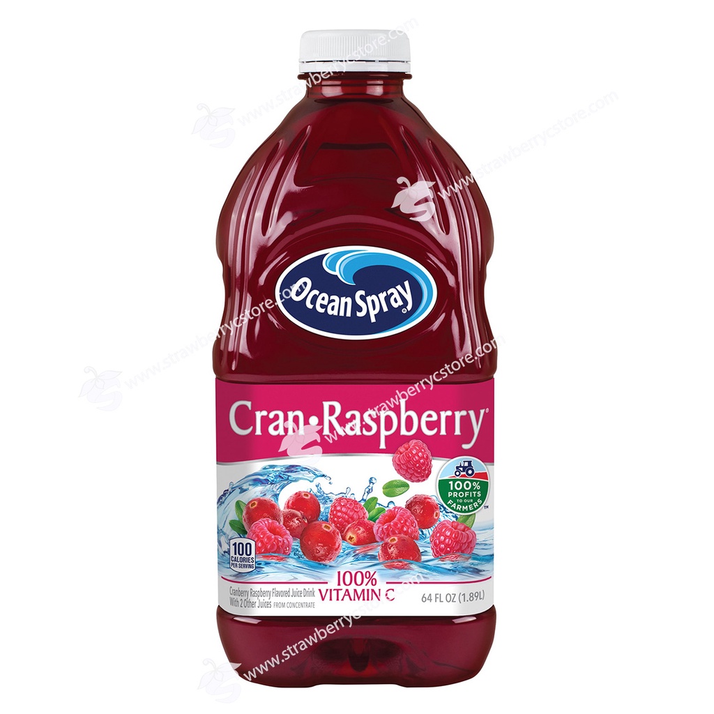 Nước Ép Hỗn Hợp Nam Việt Quốc, Mâm Xôi Ocean Spray Cranberry Raspberry Juice Drink, Chai 1.89 L (64 Fl.)