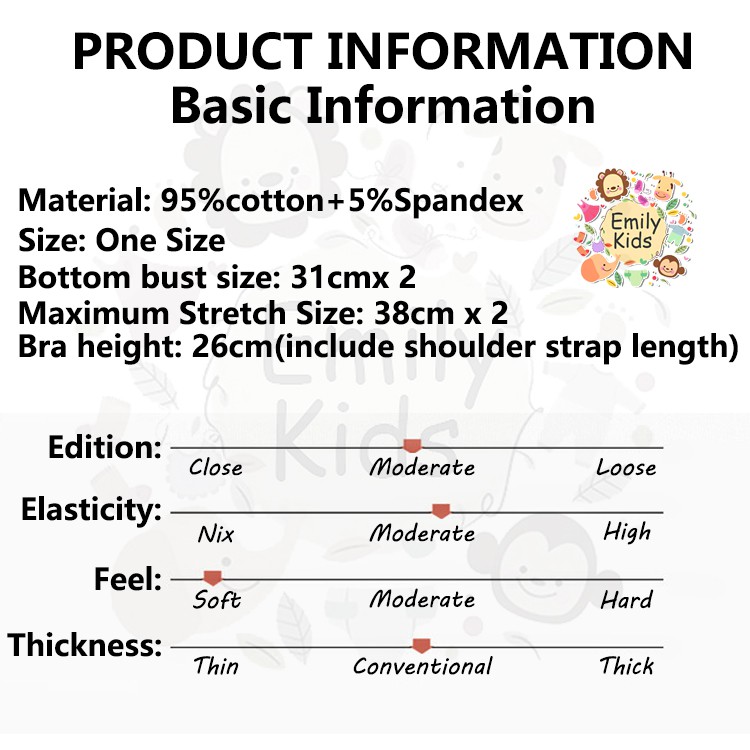 Áo Ngực Thể Thao Cotton Thoáng Khí Màu Trơn In Chữ Cho Nữ 8-16 Tuổi