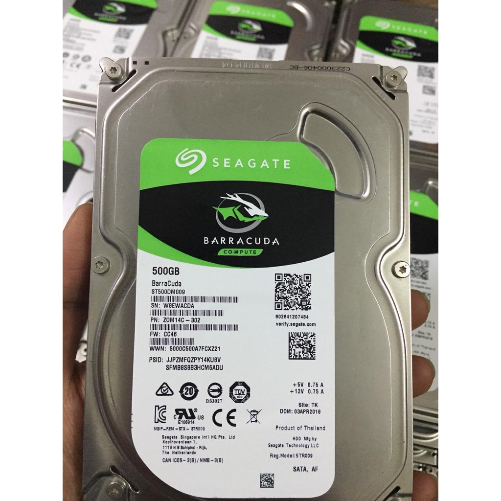 Ổ cứng HDD Seagate Barracuda 500GB . .Bảo hành 36 tháng