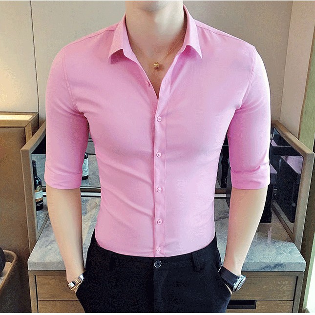 Áo sơ mi nam 💚𝗙𝗥𝗘𝗘𝗦𝗛𝗜𝗣💚 - Sơ mi nam trơn công sở nhiều màu trắng, xanh, đỏ, xám dài tay trơn đẹp, sang trọng, lịch sự. | BigBuy360 - bigbuy360.vn