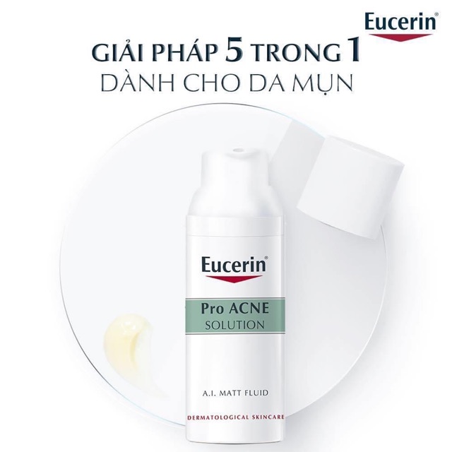 Kem dưỡng ngừa mụn kiềm dầu Eucerin A.I Matte Fluid