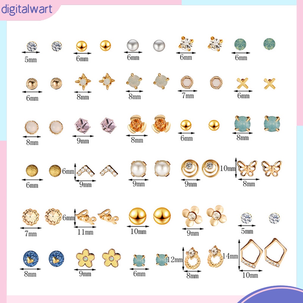 Bộ 30 cặp khuyên tai thời trang độc đáo cho nữ