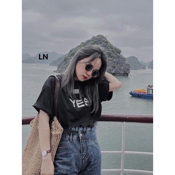 Áo phông YES NO in hai mặt LN11