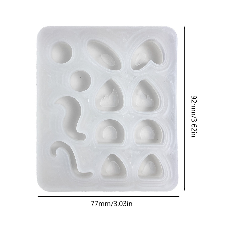 Khuôn Silicone Làm Móc Khóa DIY Hình Đuôi Cát Chảy Nhỏ Nhắn Xinh Xắn