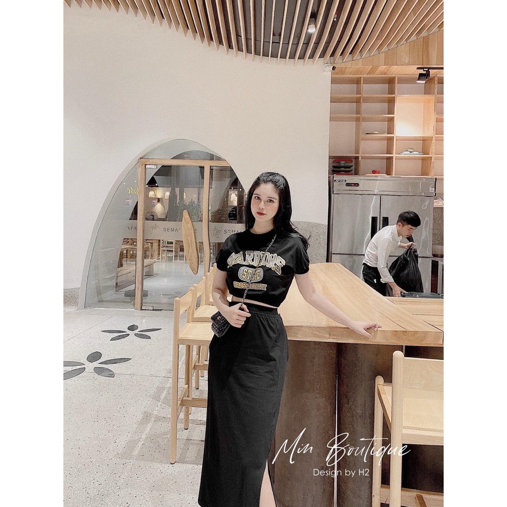 Set đồ nữ cá tính, set váy dài áo thun đi chơi sang chảnh mùa hè đẹp 8A00009 JKR | BigBuy360 - bigbuy360.vn