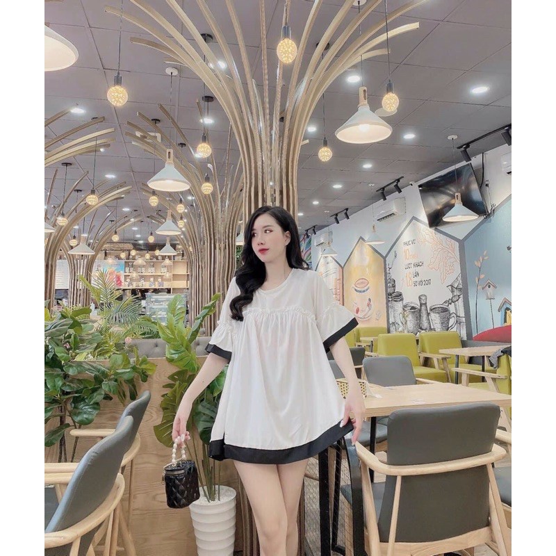 ÁO CỘC BẦU BABYDOLL DÁNG TRẺ ĐẸP