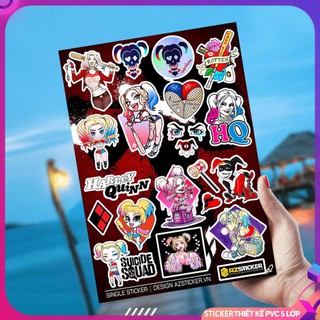 [Sticker Single]  Hình Dán Harley Quinn | Dán Nón Bảo Hiêm, Điện Thoại, Laptop,PVC Chống Nước