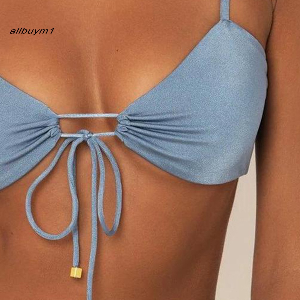 Bộ Đồ Bơi bikini Cột Dây Tùy Chỉnh Thời Trang Quyến Rũ Cho Nữ