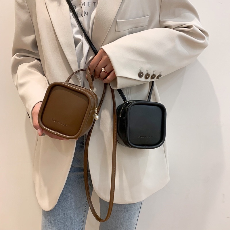 TÚI ĐEO CHÉO MINI HỘP VUÔNG FLOWER