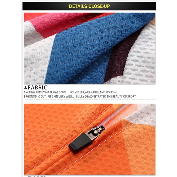 Set quần áo đi xe đạp/leo núi/chạy đua ngắn tay thoáng khí cho nam