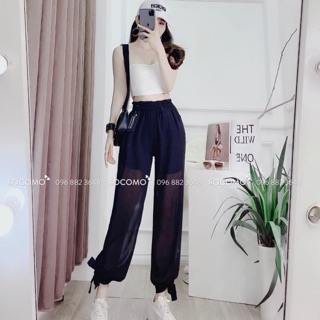 Quần baggy voan 2 lop Bigsize 55-85kg