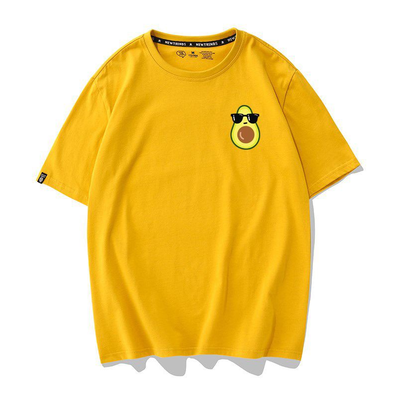 [Hàng Xịn, Gía Tốt] Áo Thun Nam Nữ Tay Ngắn Unisex Nhiều Màu In Hình Icon Trái Bơ - Unisex - Cotton - Mã AT031