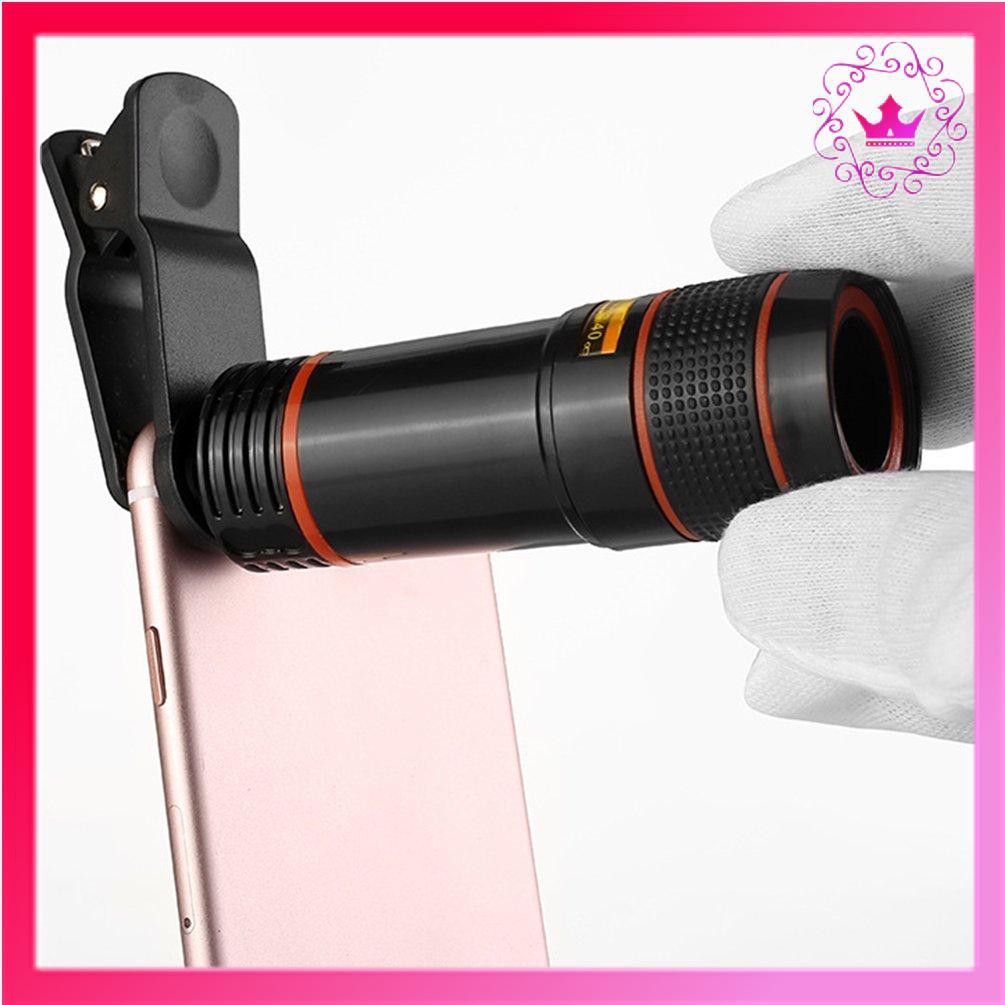 ⚛Mobile Phone Camera Lens 12X Zoom Telephoto Lens External Telescope Clip