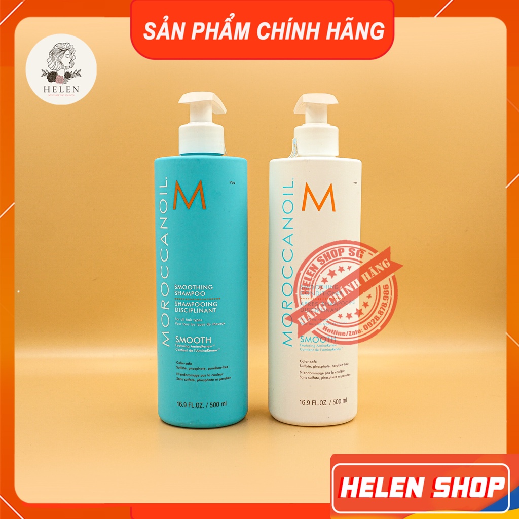 Dầu Gội Xả Suôn Mượt MOROCCANOIL SMOOTH 500ML