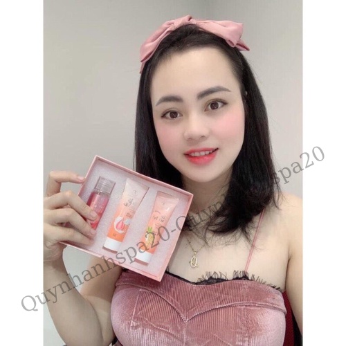 Bộ chăm sóc da chuyên sâu 102 Olic QuynhAnhSpa sữa rửa mặt, tẩy da chết, nước thần