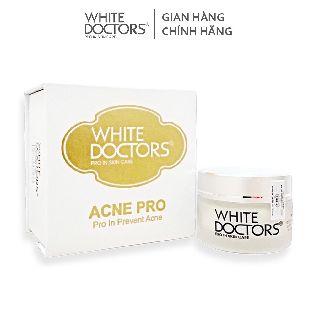 Kem loại bỏ mụn mờ thâm White Doctor Acne Pro 25g