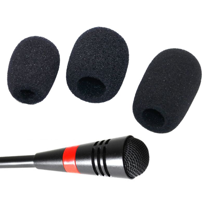 Bang 10PCS Microphone Windscreen Sponge Cover Headset Mic Foam Cover Protective  for Gooseneck Meeting Mic