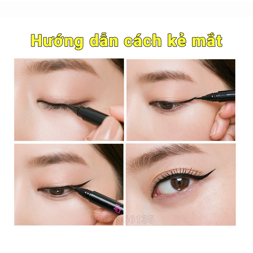 Bút dạ kẻ viền mắt Grass &amp; Flower / Eyeliner Grass &amp; Flower Hàn Quốc chống thấm nước, không lem, không trôi