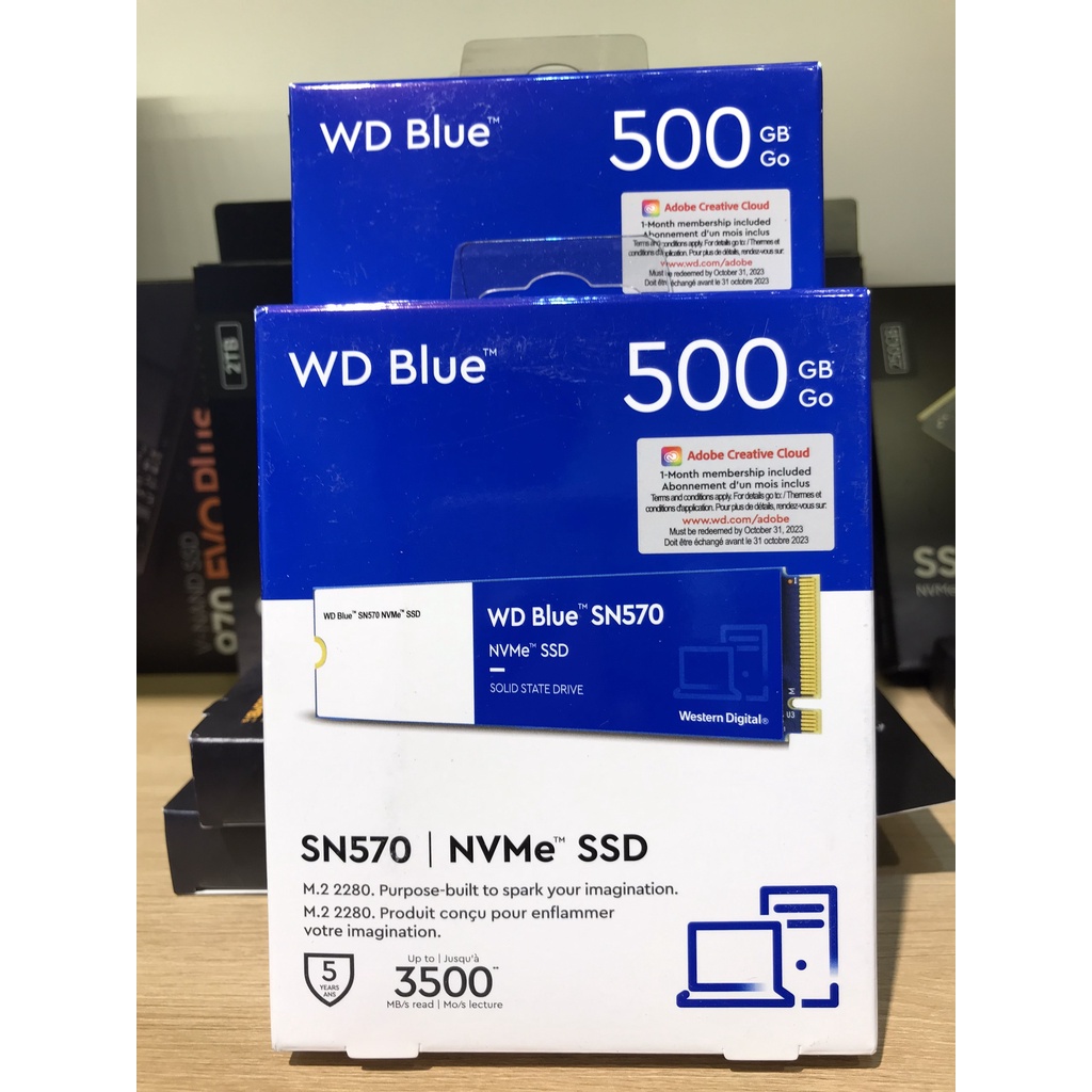Ổ cứng SSD WD SN570 Blue 500GB / 1TB M.2 2280 PCIe NVMe Gen3x4