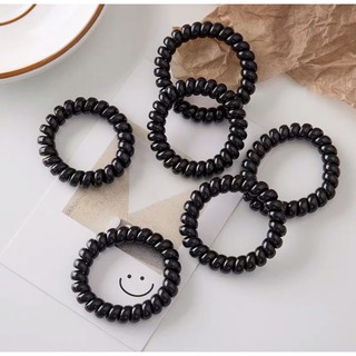 dây buộc tóc lò xo đen siêu bền