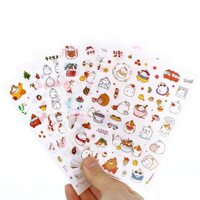 Sticker dễ thương phong cách Hàn quốc