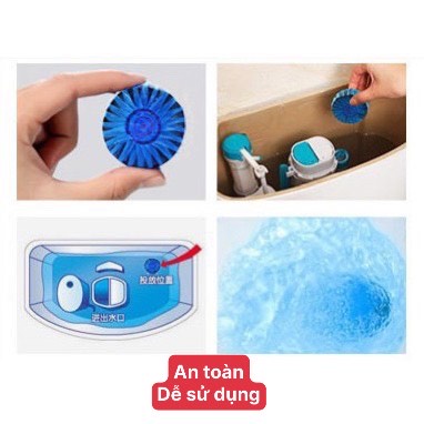 Bịch 10 viên thả bồn cầu, khử mùi, diệt khuẩn, tẩy trắng toilet bịch