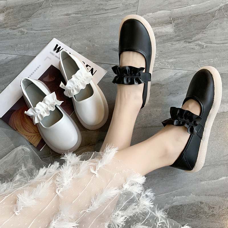 Giày đế bằng nữ thoải mái chống trượt phong cách Mary Jane