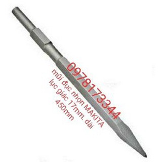 Mũi đục nhọn Maklta dài 450mm lục giác 17mm